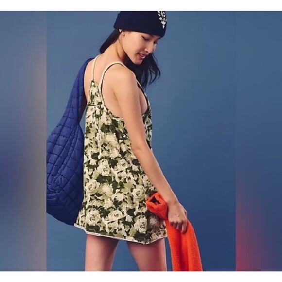 Free People Movement Hot Shot Tenniscore Floral Beach Athleisure Romper Dress XS - Picture 11 of 12